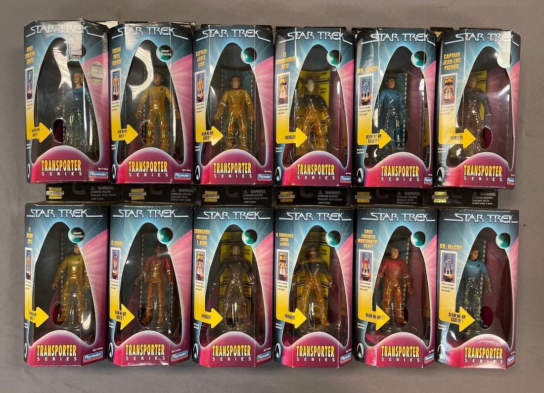 Group of Playmates Star Trek Transporter Series Action Figures (1 of 3)