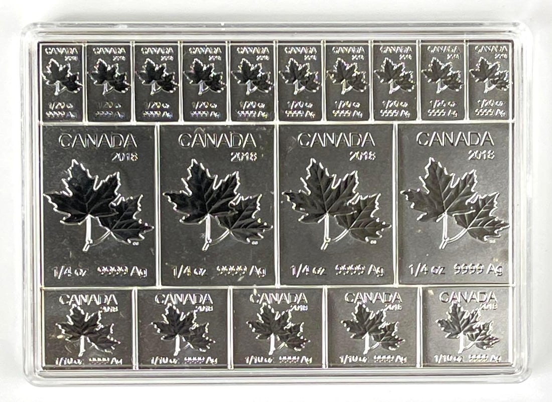 TOUGH TO FIND 2018 Canada Maple Leaf Break Away 2 oz 9999 Fine Silver Ingot/ Bar (1 of 2)