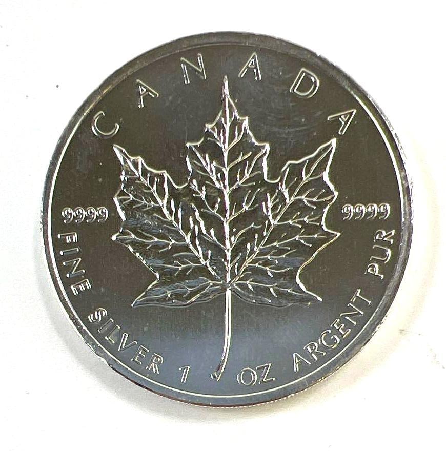 2011 Canada Maple Leaf 1 oz .9999 Fine Silver $5 Coin (1 of 2)