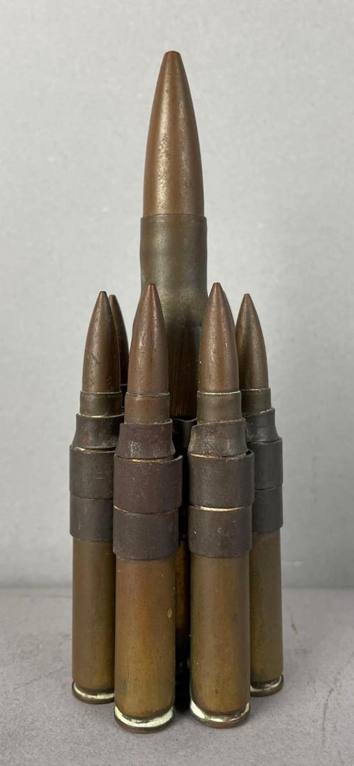 WW2 Era Ammunition Trench Art: Measures 5 1/4 inches x 1 3/4 inches