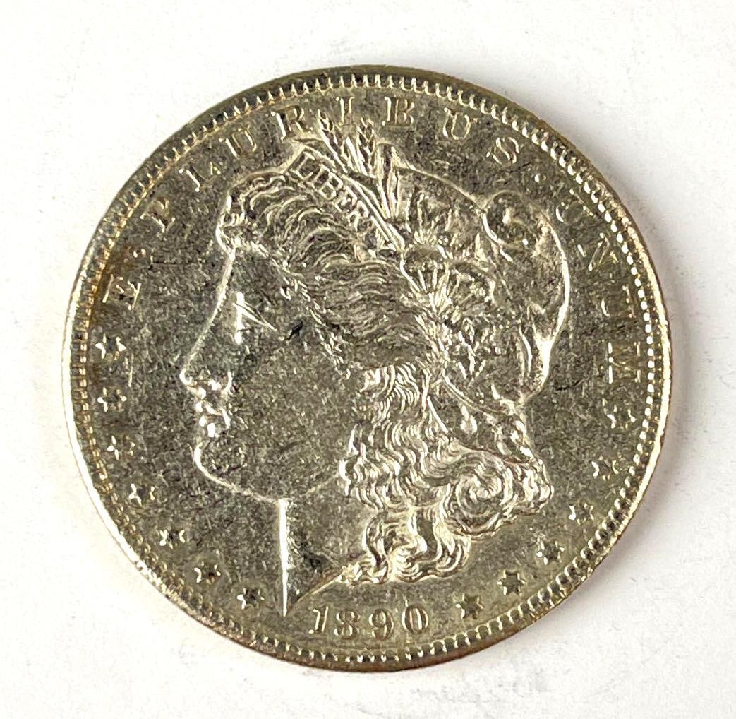 1890 S US Morgan Silver Dollar (1 of 2)