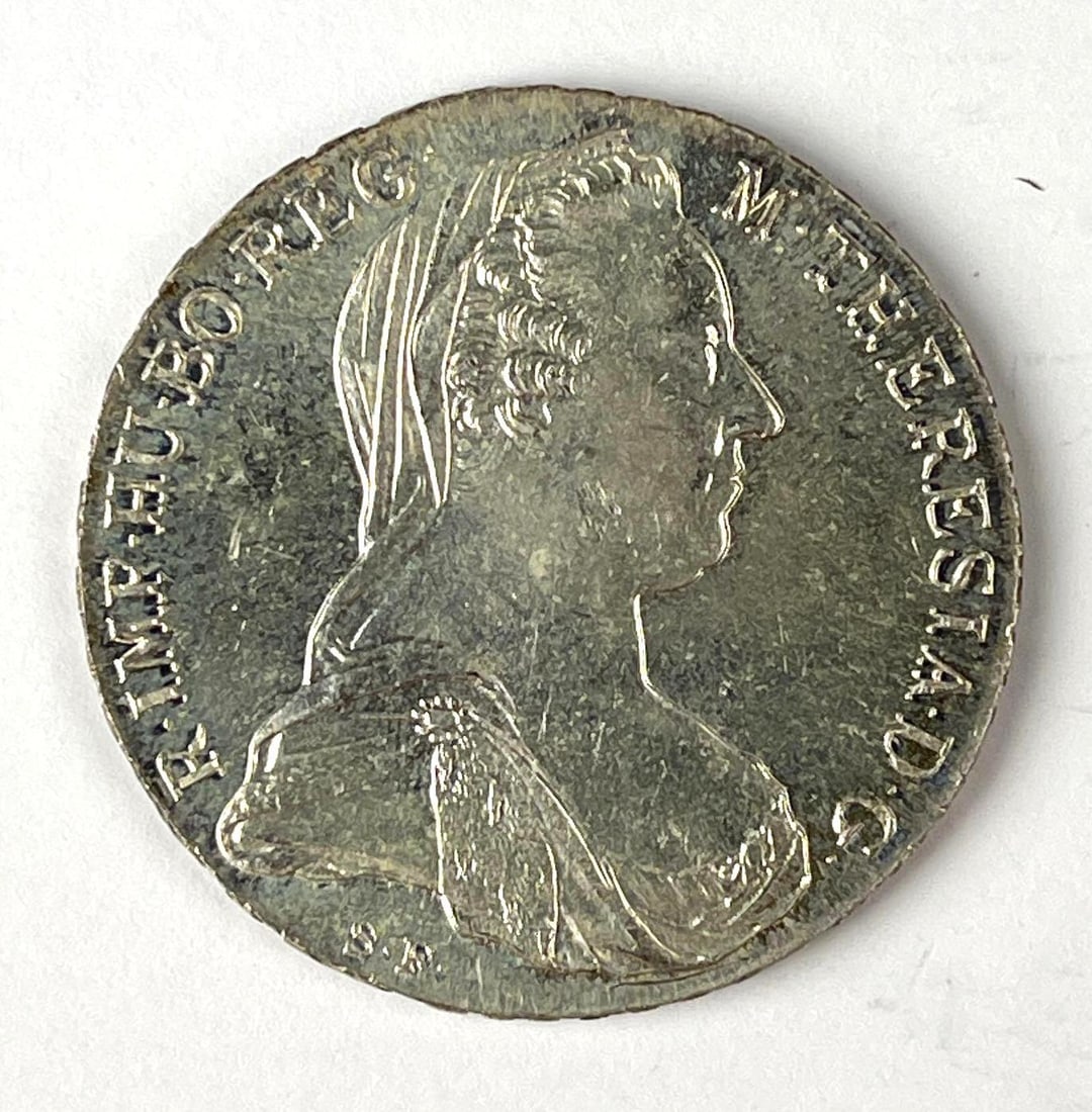 1780 Austria Maria Theresa Thaler-Silver Coin: 1780 Austria Maria Theresa Thaler-Silver Coin