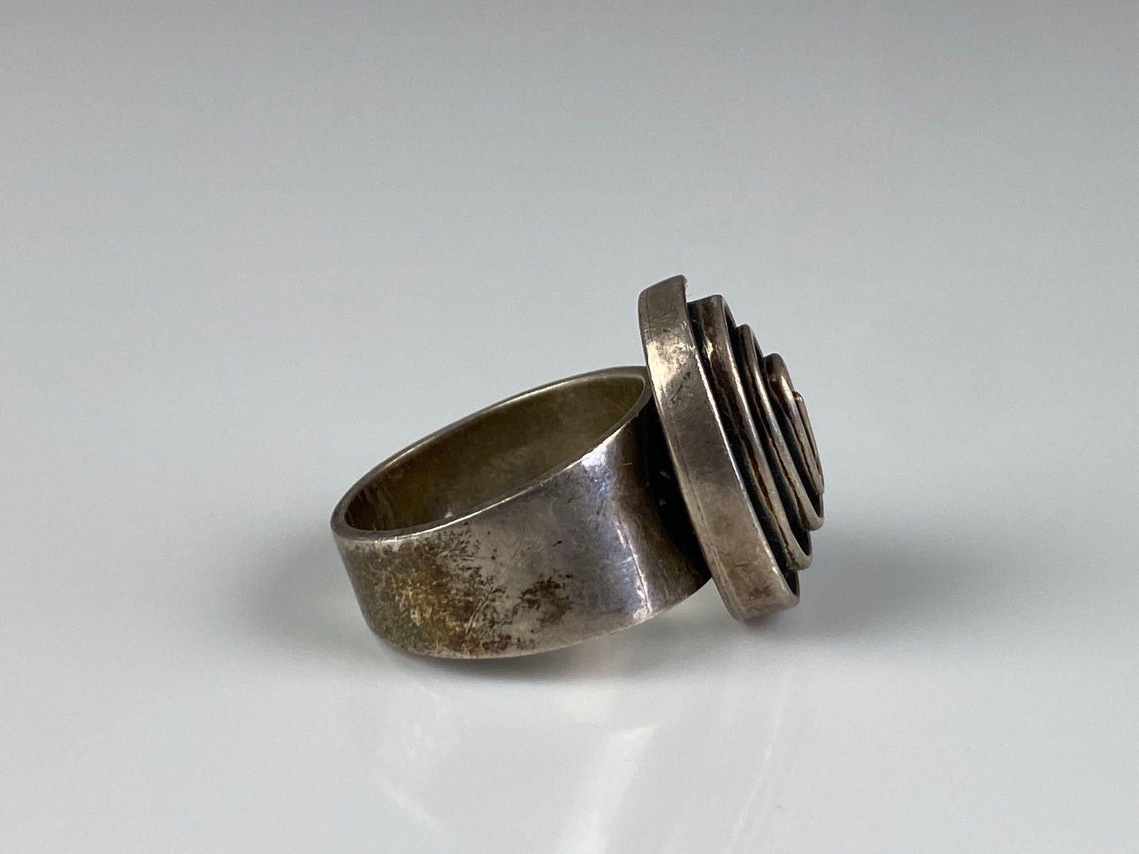 Sterling Silver Spiral Ring - 4