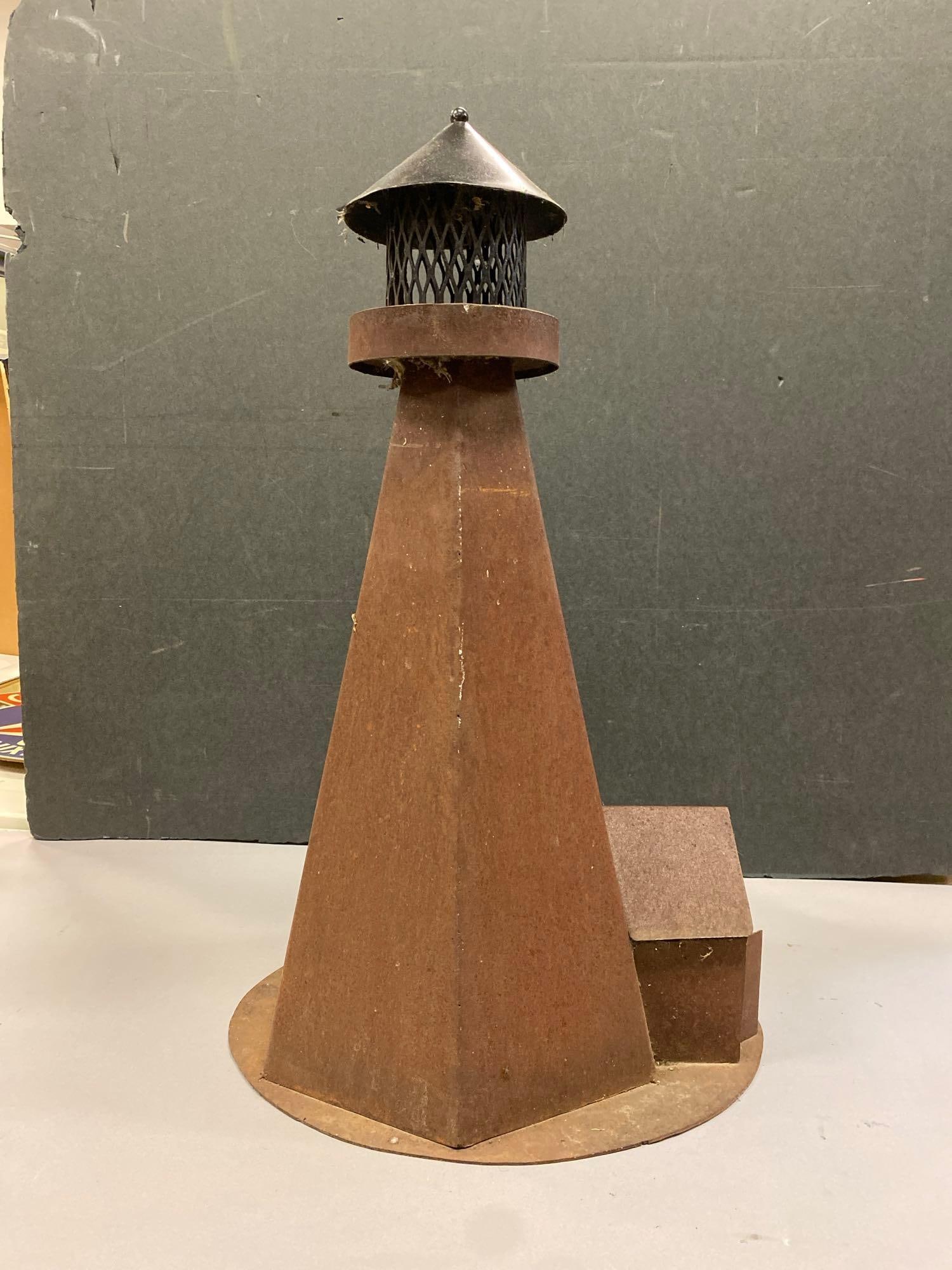 Rustic Lighthouse Garden Decor - 2