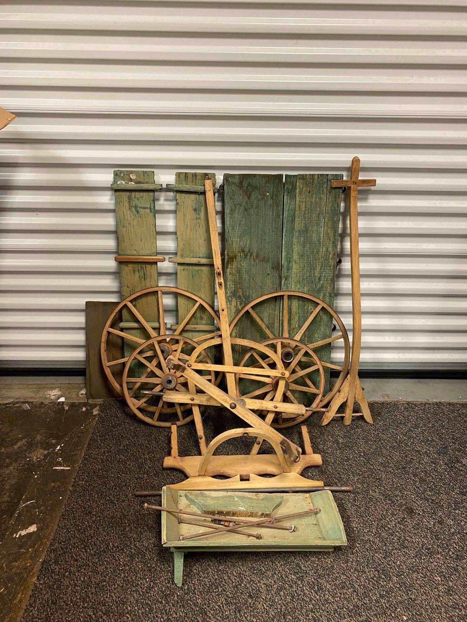 Antique Child Pull Wagon - 2