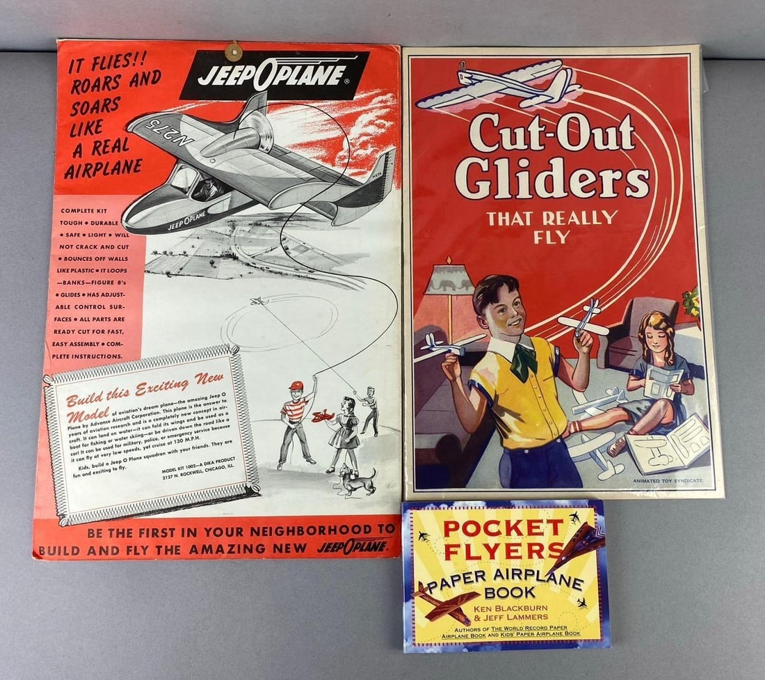 Group of 3 Paper Airplanes Kits (1 of 3)