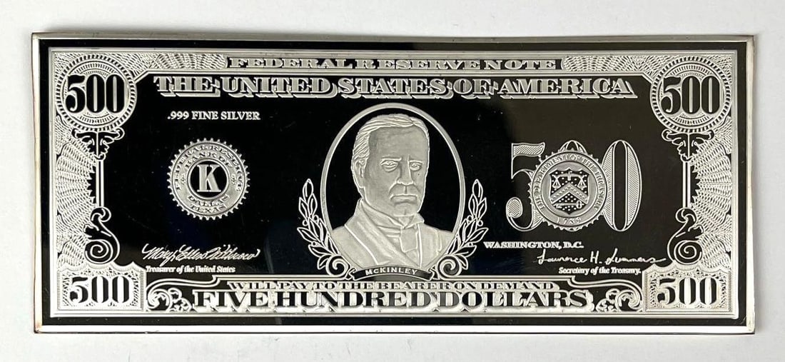 $500 1 oz .999 Silver Proof Certificate: $500 1 oz .999 Silver Proof Certificate