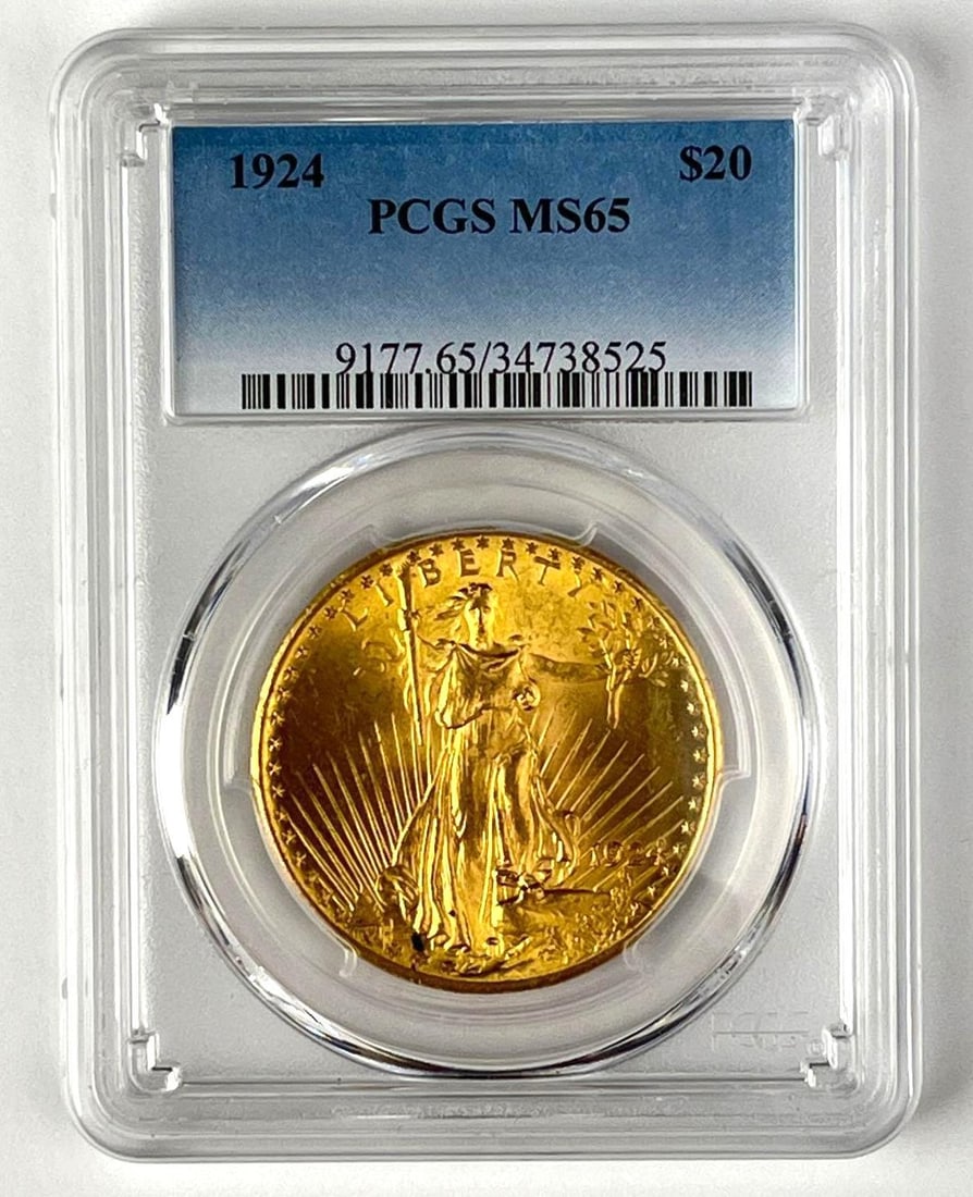 1924 US $20 St Gaudens PCGS MS65: 1924 US $20 St Gaudens PCGS MS65