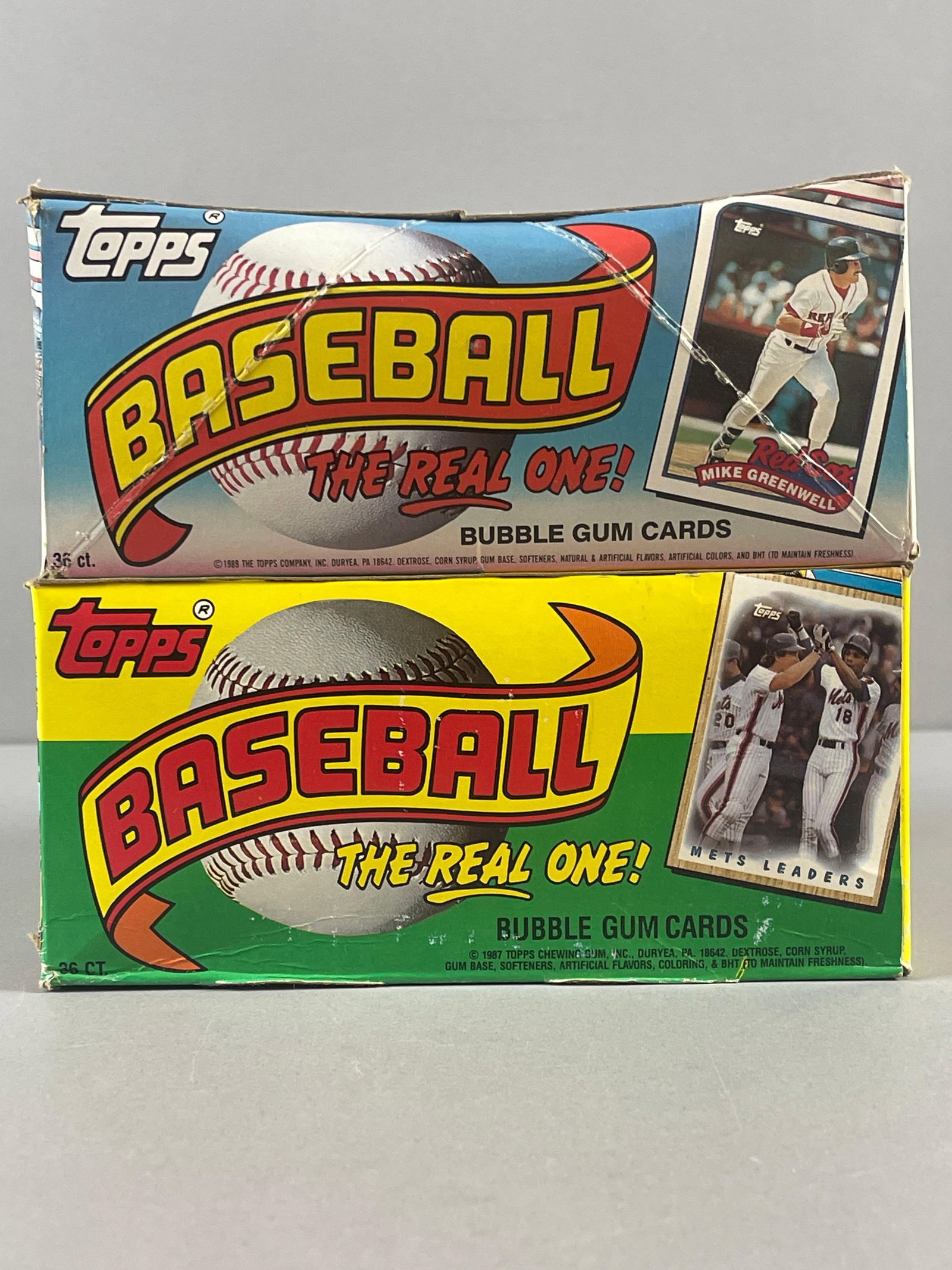 1987 and 89 Topps Baseball Partial Wax Boxes - 3