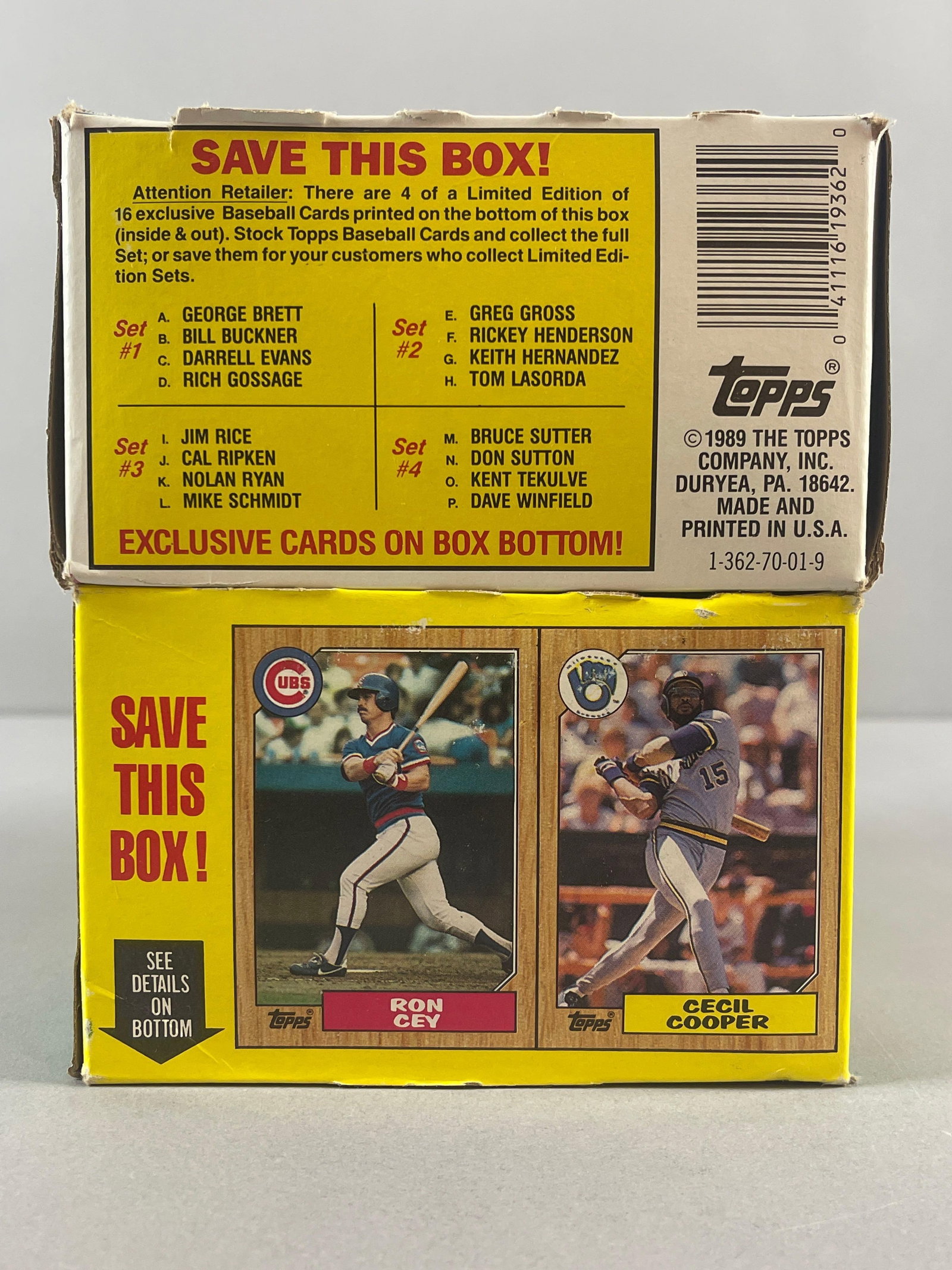1987 and 89 Topps Baseball Partial Wax Boxes - 5