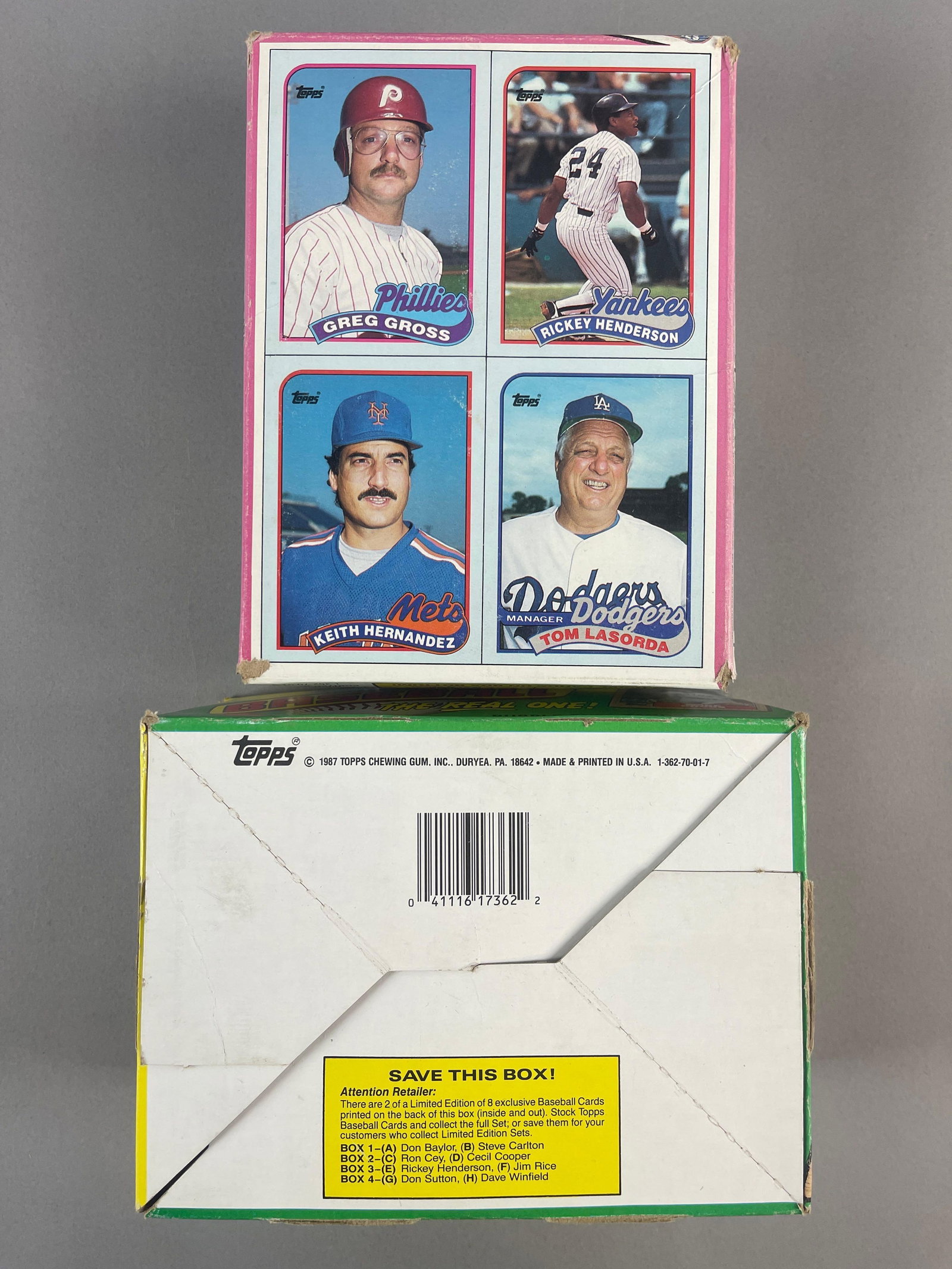 1987 and 89 Topps Baseball Partial Wax Boxes - 6