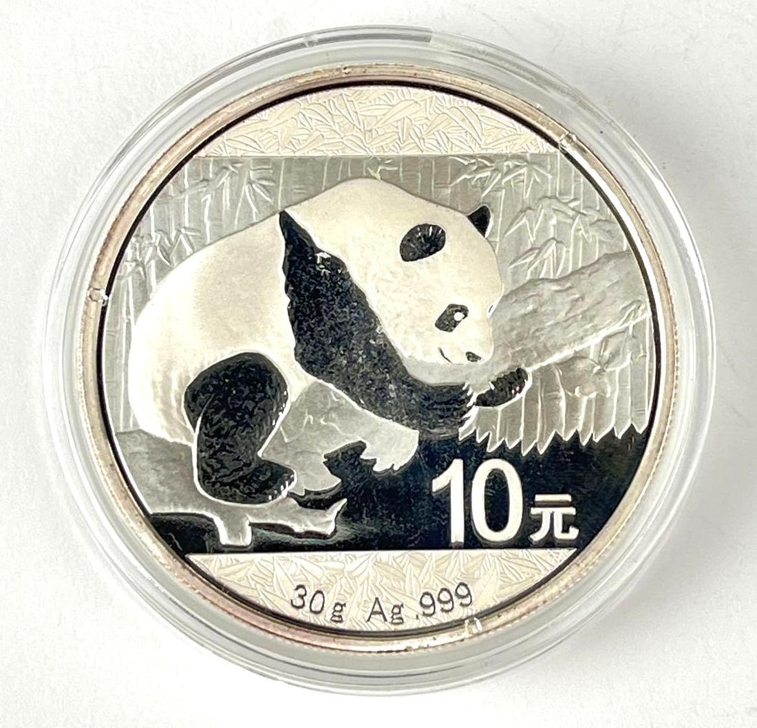 2016 China 10 Yuan Panda 30 Grams .999 Fine Silver Coin (1 of 2)