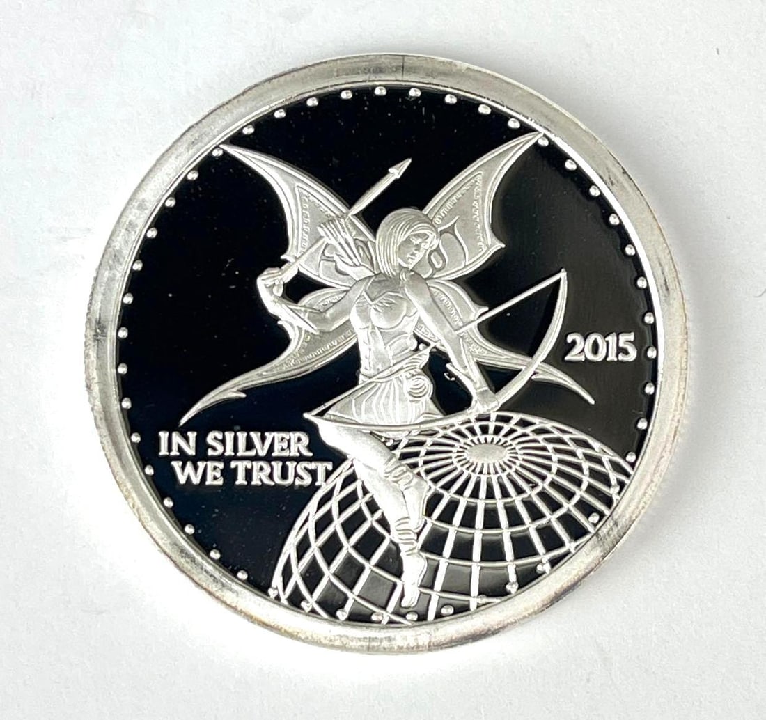 2015 Silver Bug Fairy Archer 1 oz 999 Fine Silver Round (1 of 2)