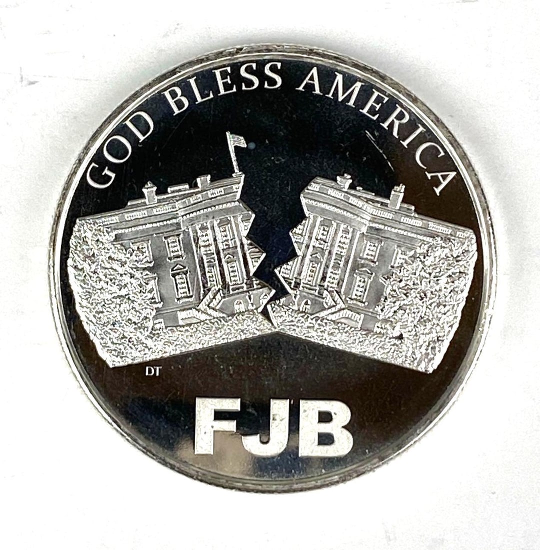 FJB Lets Go Brandon 1 oz .999 Fine Silver Round (1 of 2)