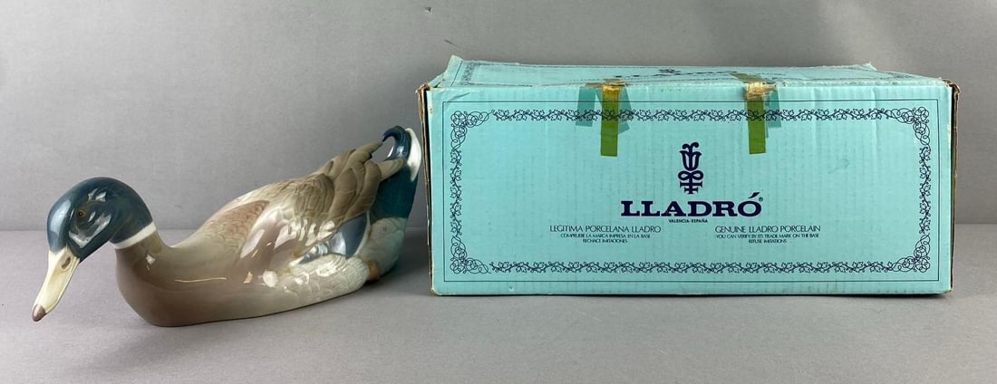 1985 Lladro Porcelain Mallard Duck Figure (1 of 4)