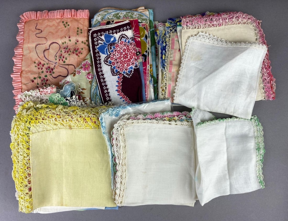 Group of Assorted Handkerchiefs (1 of 3)