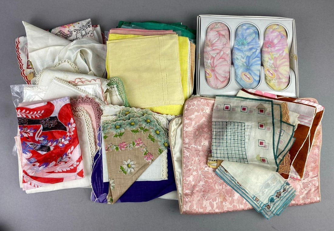 Group of Assorted Handkerchiefs (1 of 3)