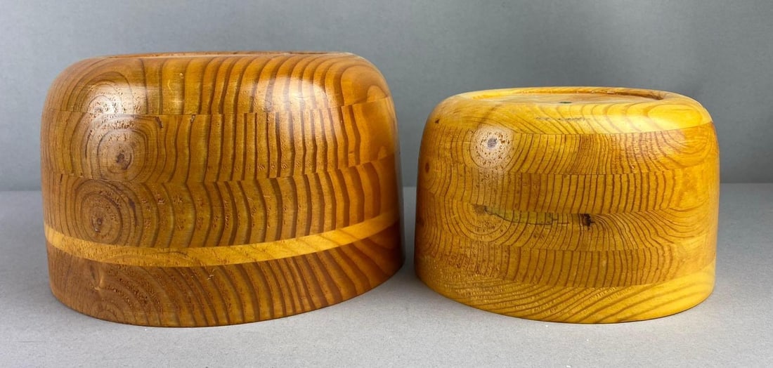 Group of 2 Oak Hat Millinery Forms (1 of 3)
