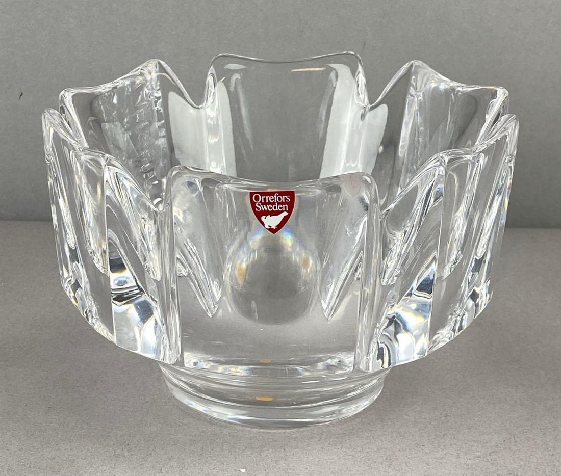 Vintage Orrefors Corona Crystal Bowl (1 of 3)