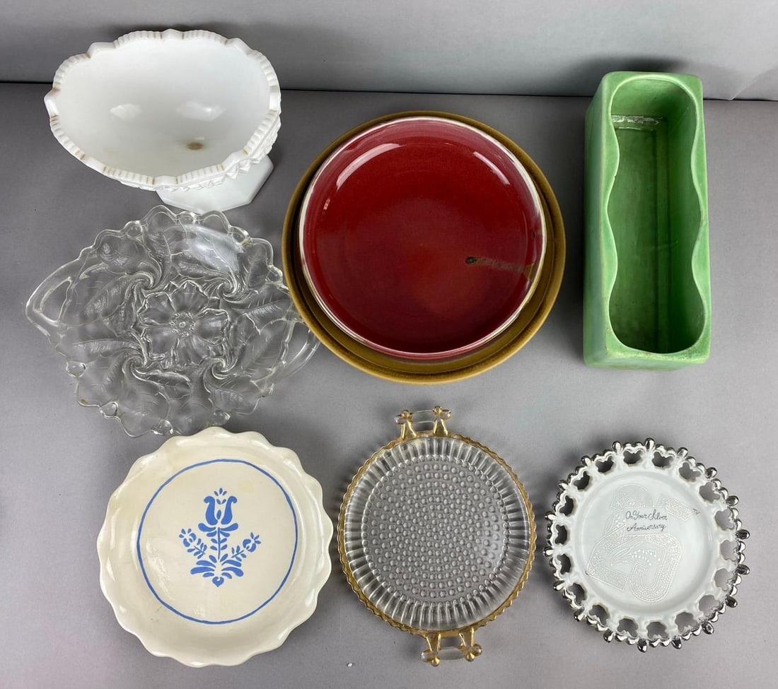 Group of Assorted Vintage Serving Platters and More (1 of 3)