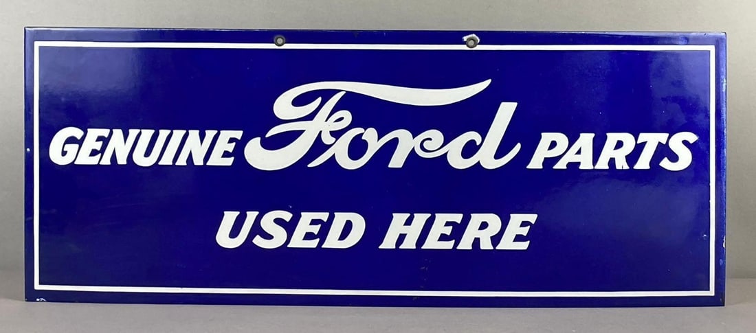 Vintage 1920 Pencil Ford Advertising Enameled Porcelain Sign: Measure L 25 x W 10 inches