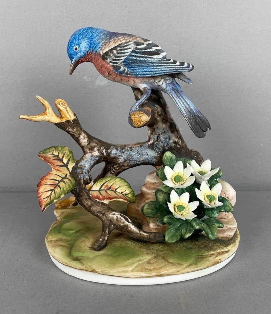 Andrea by Sadek Porcelain Bluebird Figurine (1 of 4)