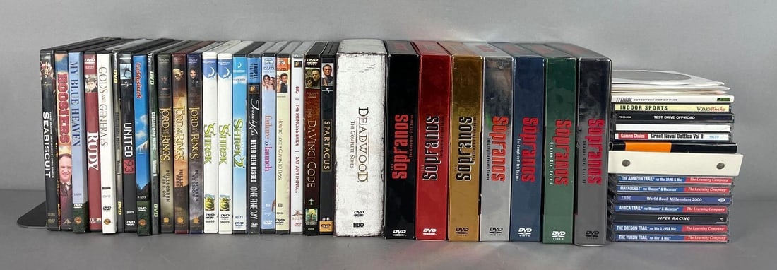 Group of DVDs and Computer Games (1 of 3)
