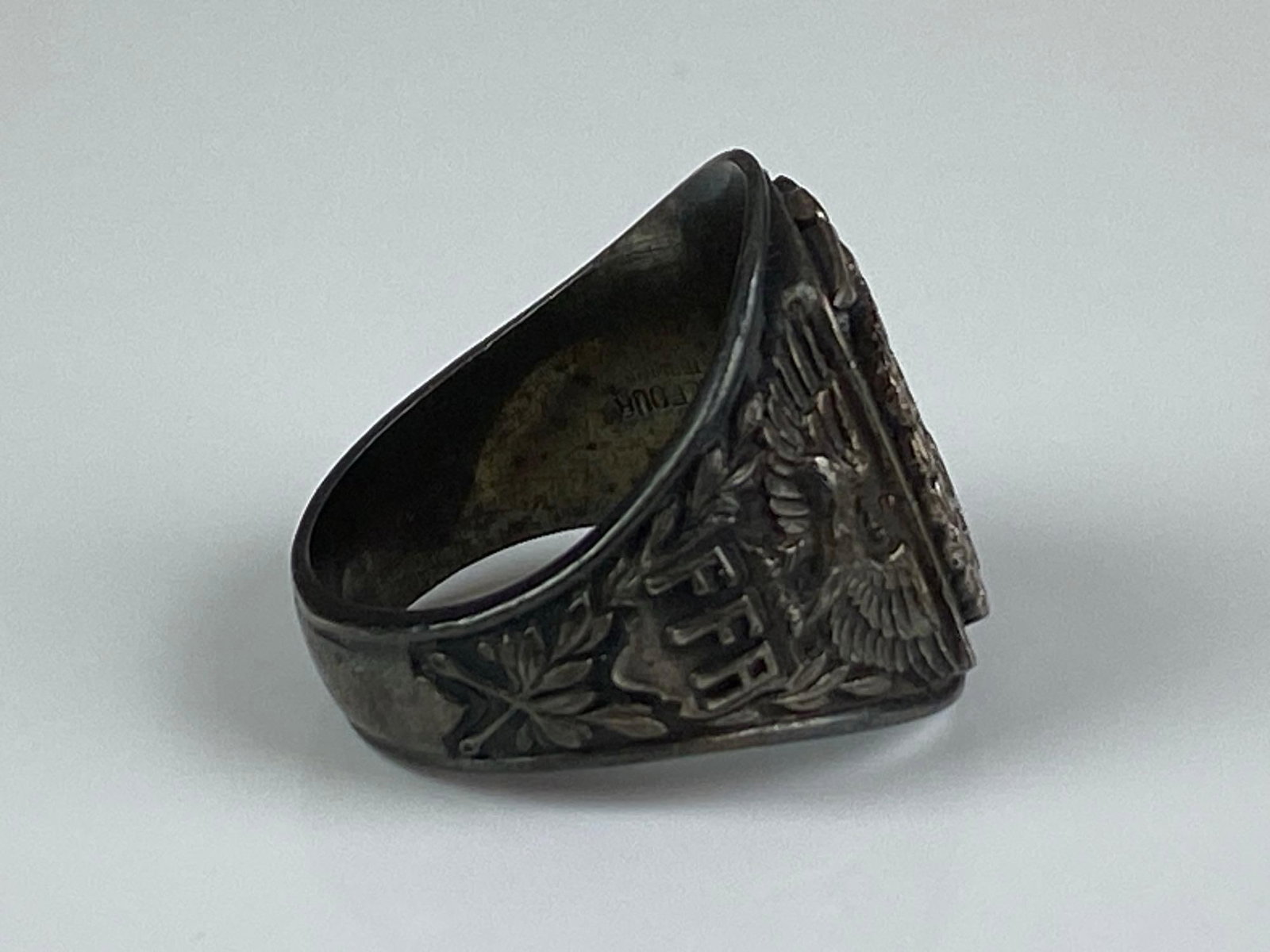 Balfour Signed Sterling Silver FFA Ring - 4