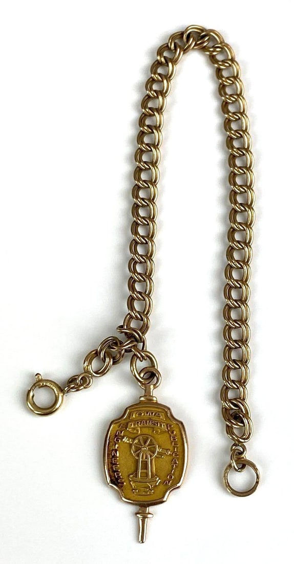 Gold Iowa Transit Engineers Publication Watch Fob (1 of 3)