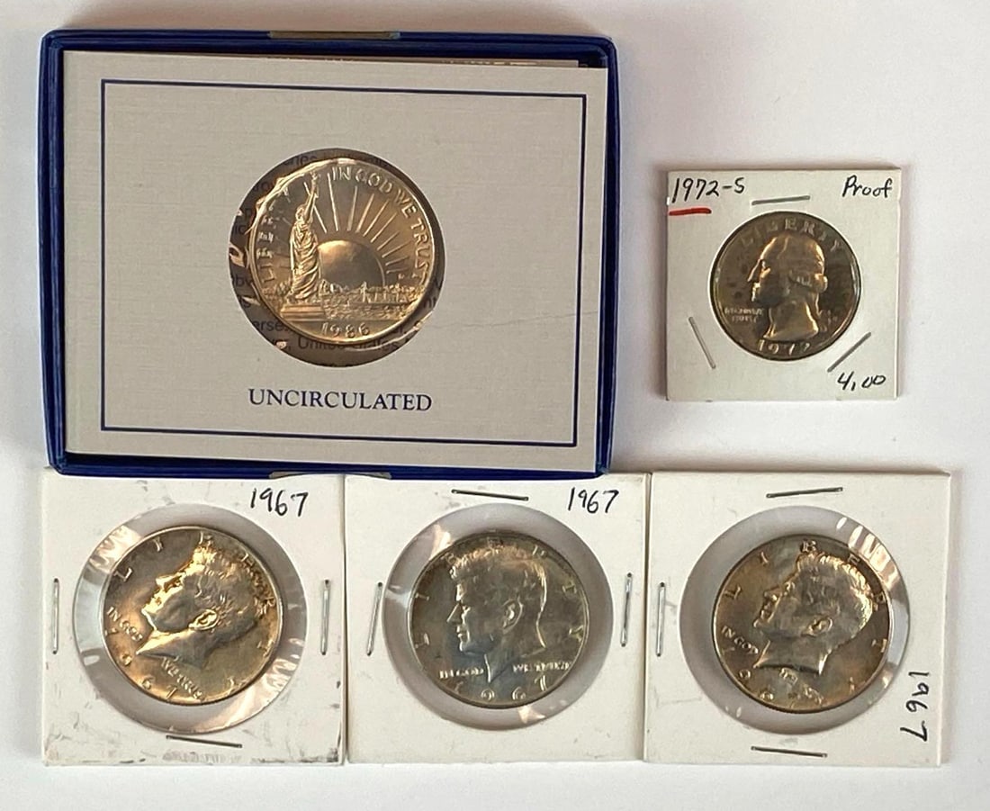 Group of 5 1960s - 1980s US Coins (1 of 2)