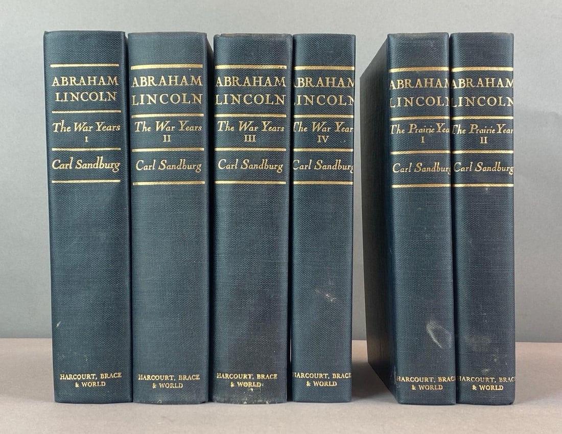 Group of 6 1920s-1930s Abraham Lincoln Hardcover Books (1 of 4)