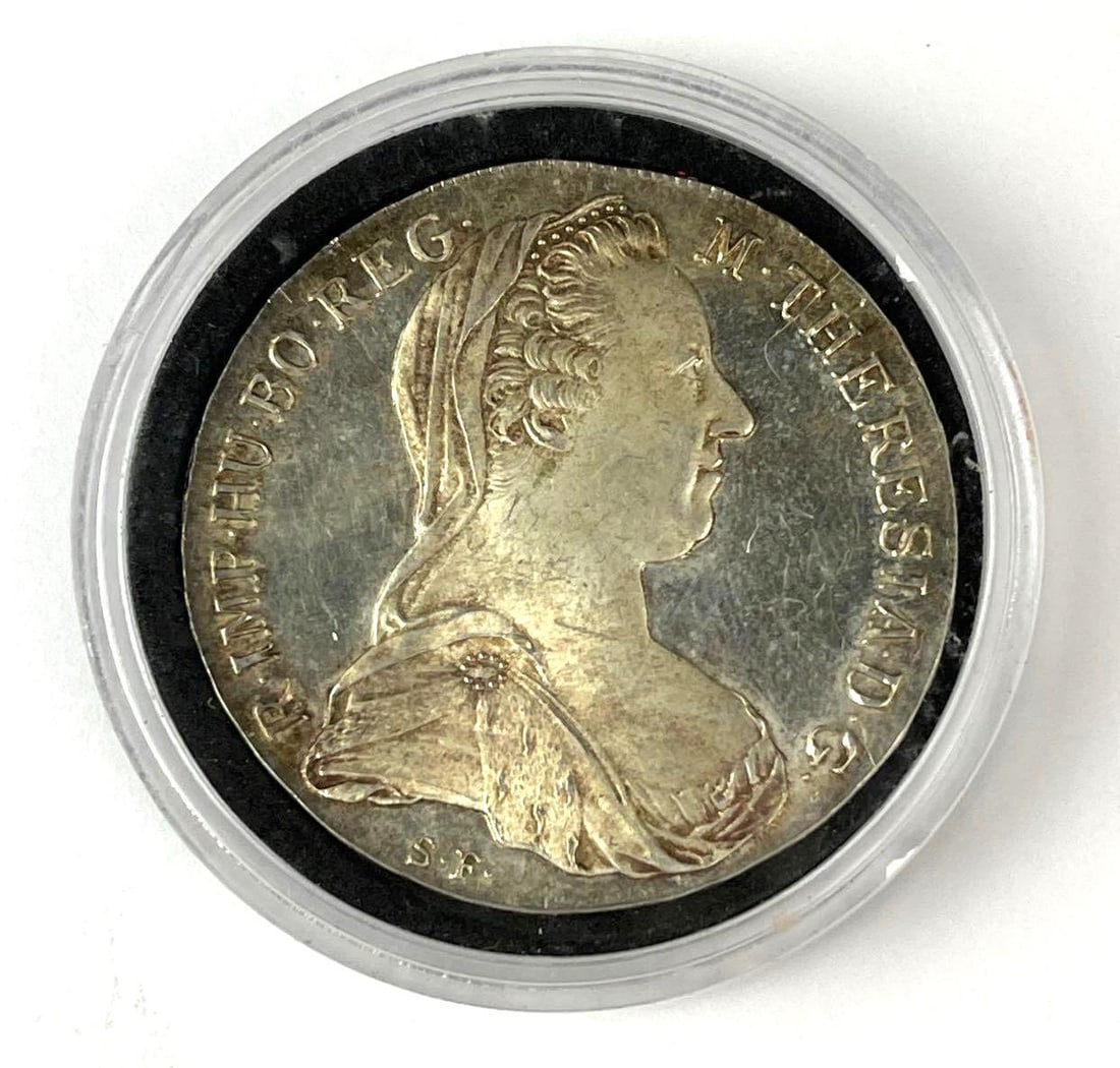1780 Austria Maria Theresa Thaler Silver Coin: 1780 Austria Maria Theresa Thaler Silver Coin
