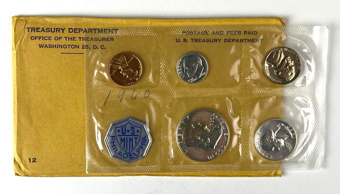 1960 US Mint Philadelphia Coin Proof Set (1 of 2)