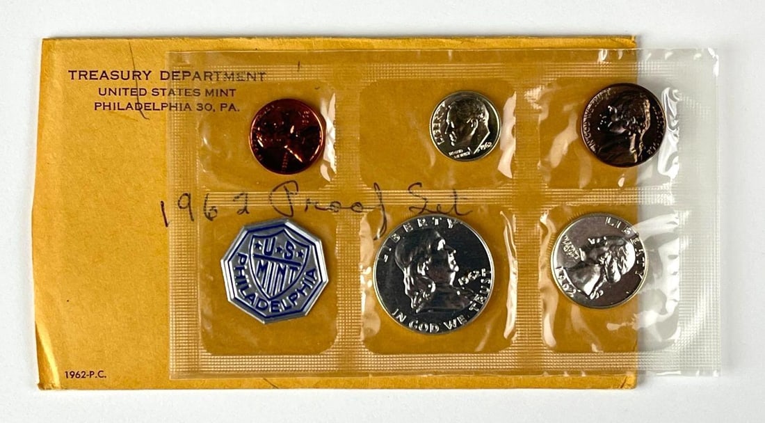 1962 US Mint Philadelphia Coin Proof Set (1 of 2)