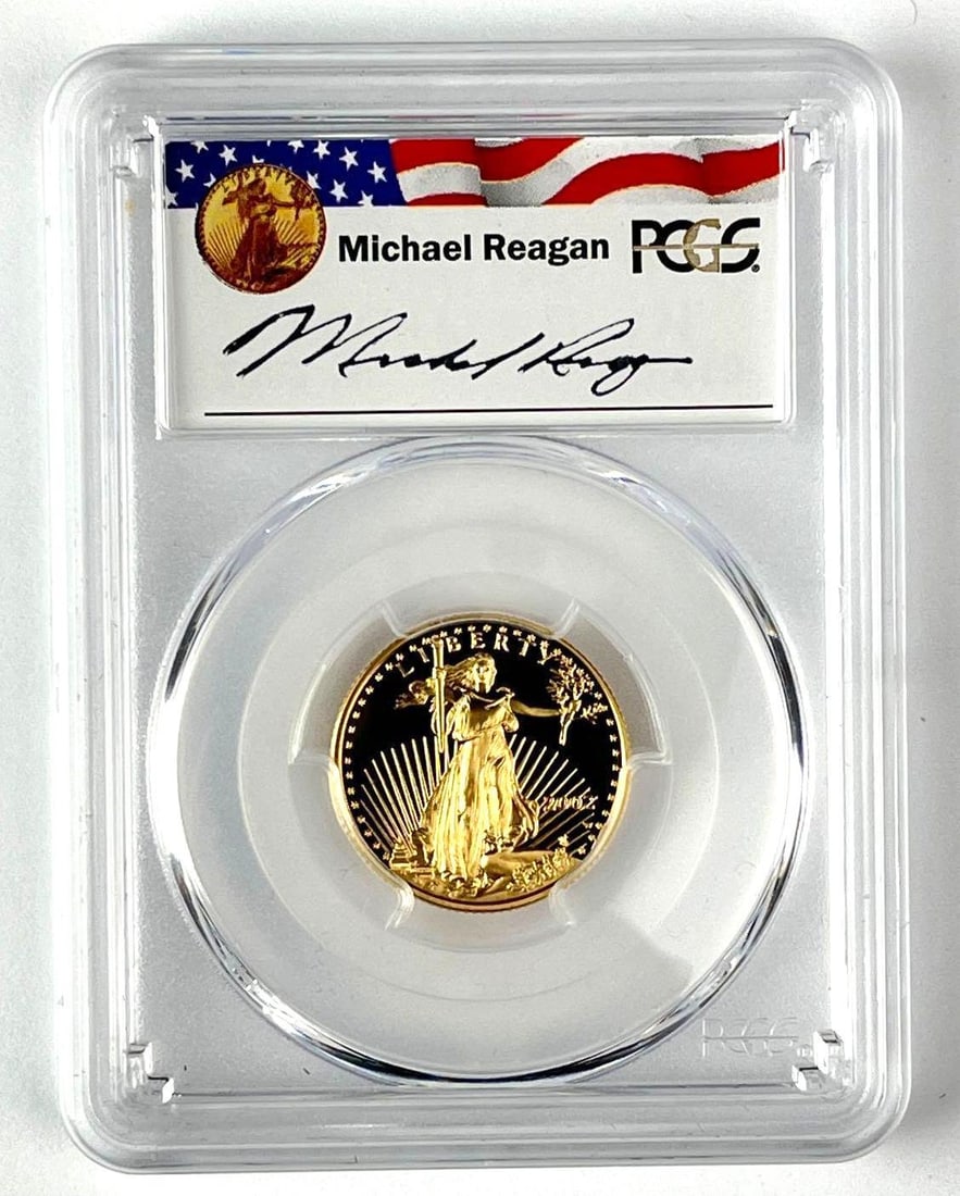 2002 W US $10 American Gold Eagle 1/4th oz Fine Gold Coin PCGS PR69 DCAM (1 of 2)