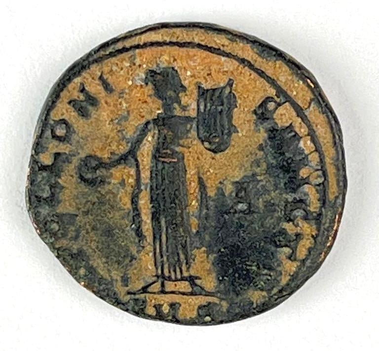 AE 1/4 Nummus Time of Maximus II Antioch Mint (1 of 3)
