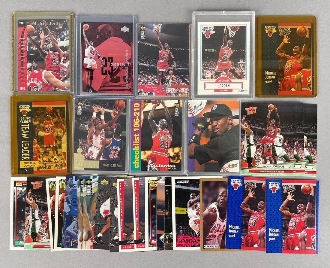 Group of 1990s Michael Jordan Basketball Cards (1 of 3)