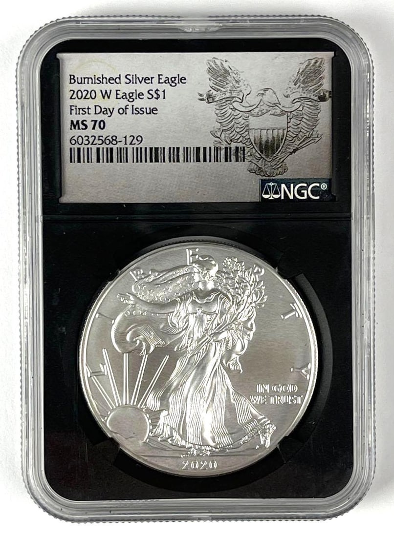2020 W US $1 American Silver Eagle 1 oz Fine Silver NGC MS70 (1 of 2)