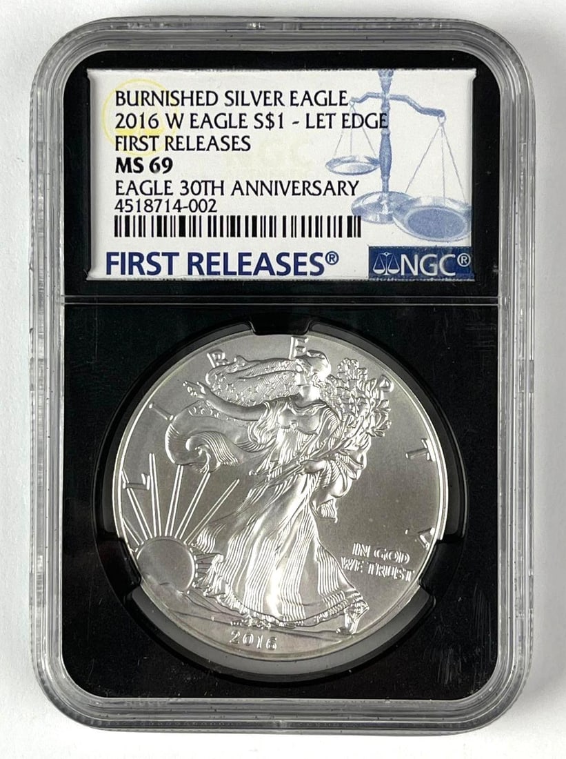 2016 W US $1 American Silver Eagle 1 oz Fine Silver NGC MS69 (1 of 2)