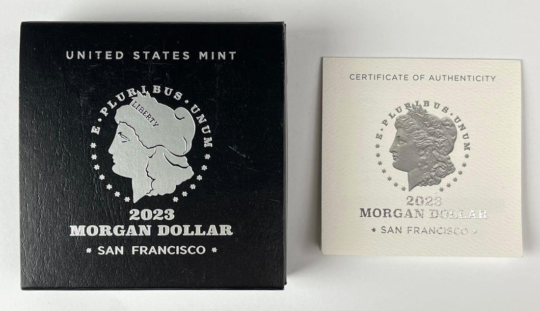 2023 S US Mint Morgan Silver Proof Dollar: Includes COA