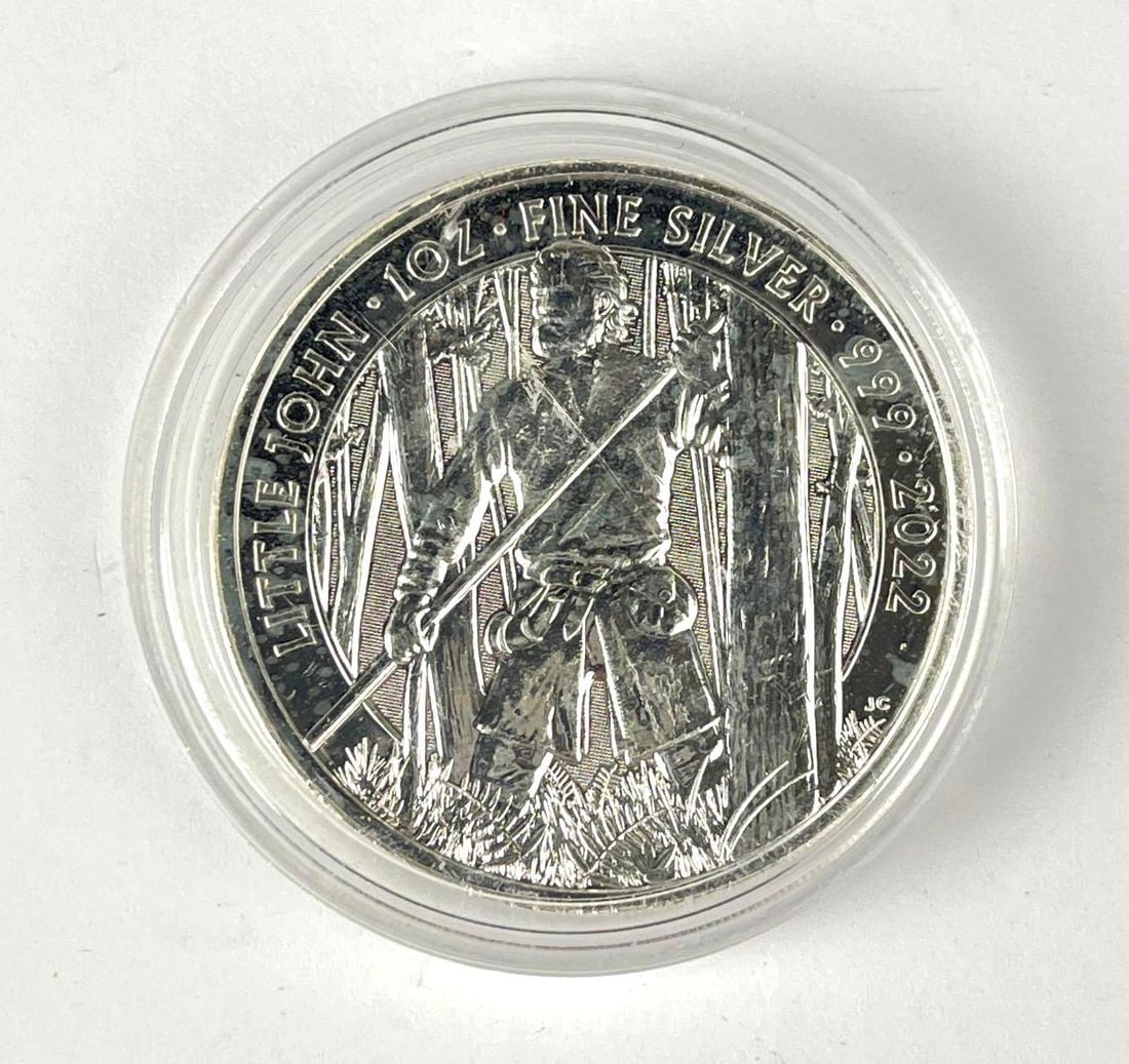2022 Great Britain Little John 1 oz 999 Fine Silver Coin: 2022 Great Britain Little John 1 oz 999 Fine Silver Coin