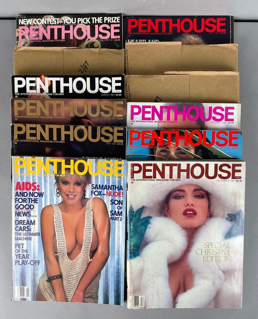 Set of 12 1987 Penthouse Magazines: Set of 12 1987 Penthouse Magazines
