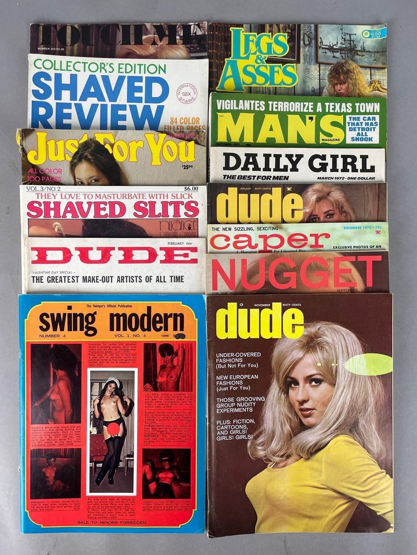 Group of Vintage Adult Erotic Magazines: Group of Vintage Adult Erotic Magazines