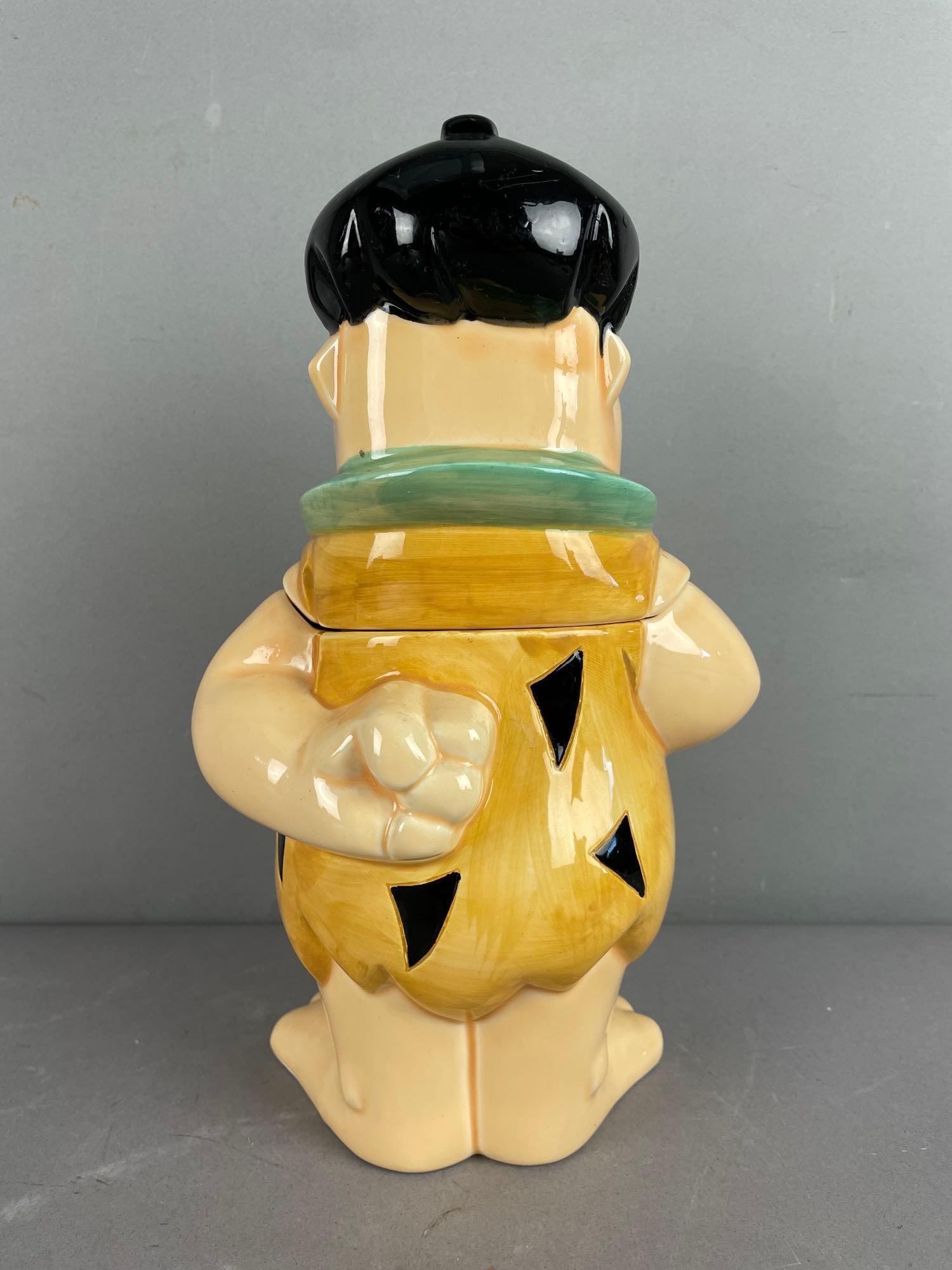 1989 Vandor Fred Flintstone Ceramic Cookie Jar - 2
