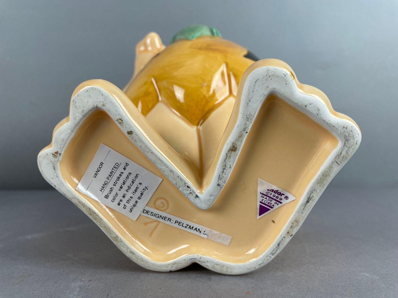 1989 Vandor Fred Flintstone Ceramic Cookie Jar - 4