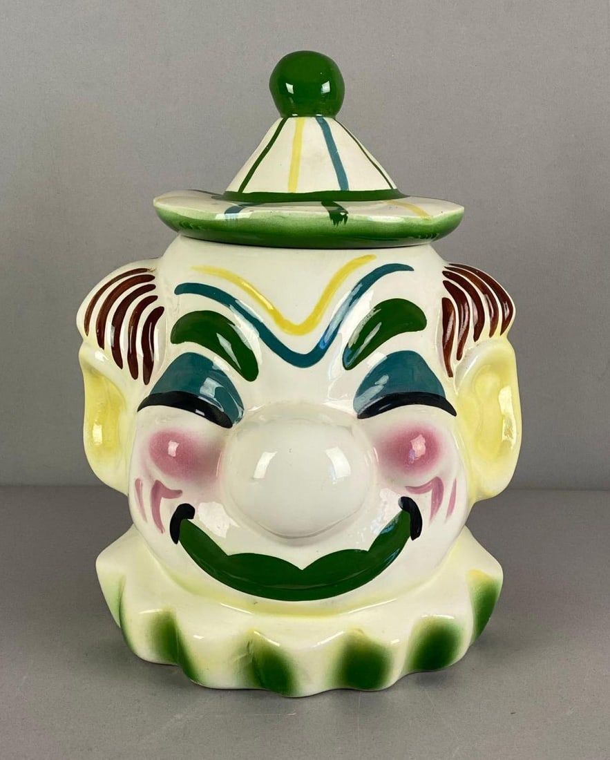 Vintage Sierra Vista Clown Porcelain Cookie Jar (1 of 4)