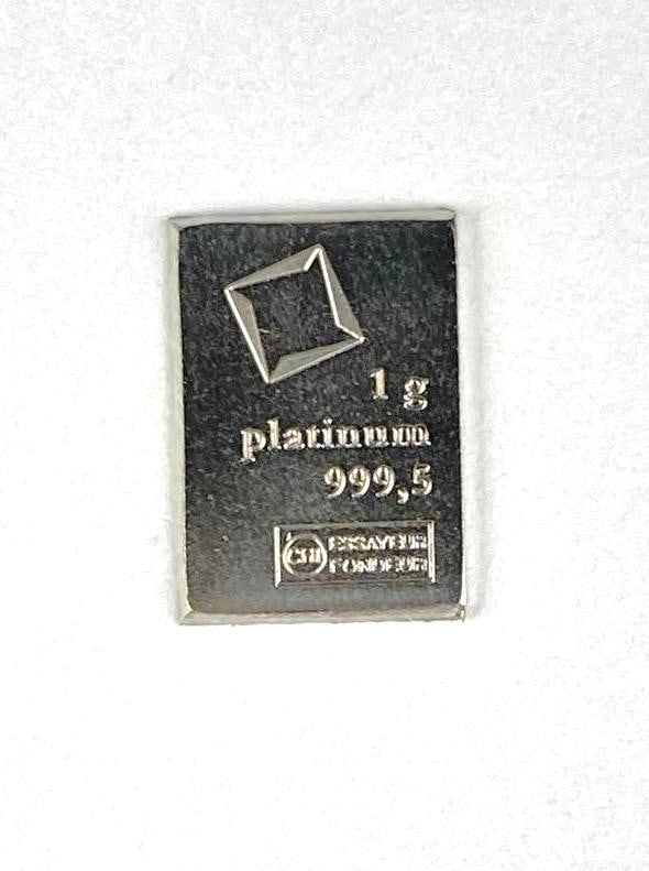 Valcambi Suisse 1 Gram 999.5 Platinum Ingot/ Bar: Valcambi Suisse 1 Gram 999.5 Platinum Ingot/ Bar
