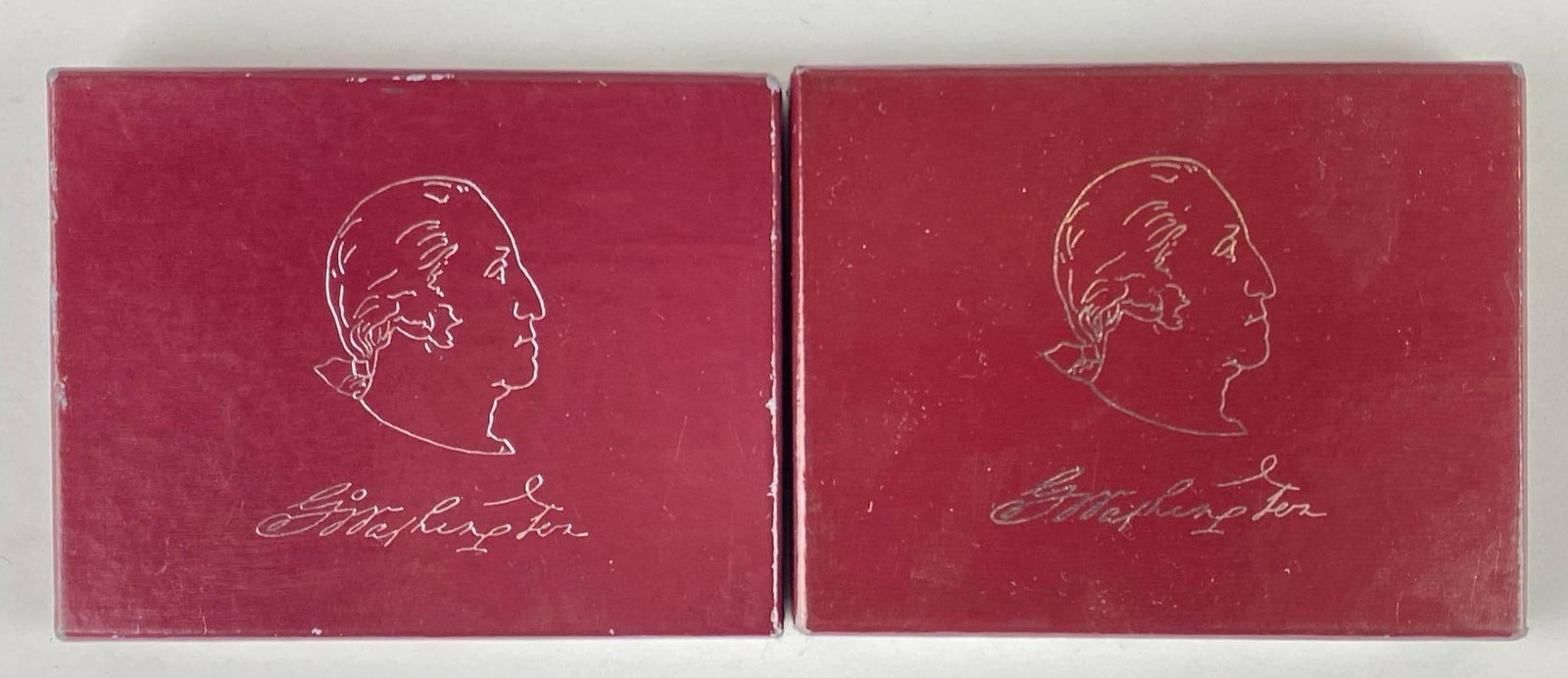 Group of 2 1982 US Mint George Washington 250th Anniversary of Birth 90% Silver Commemorative Half D (1 of 4)