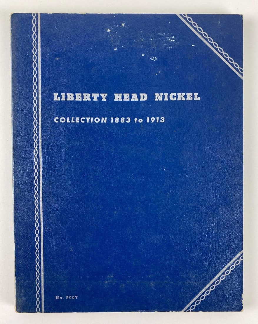 Group of 19 Liberty Head Nickels in a Whitman Folder: Includes years 1889, 1903, 1912 and more.