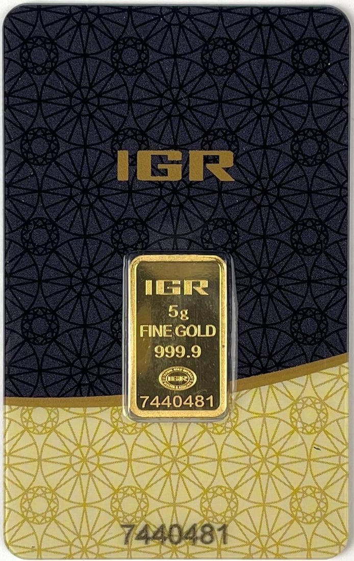 Istanbul Gold Refinery 5 Gram 999.9 Fine Gold Ingot/ Bar: Istanbul Gold Refinery 5 Gram 999.9 Fine Gold Ingot/ Bar